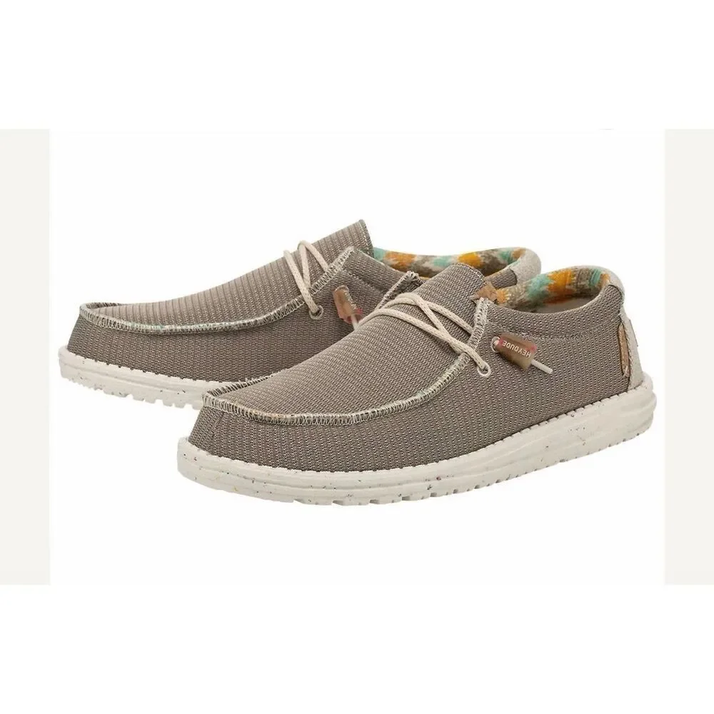 HEY DUDE Desert Brown Wally Eco Sox Shoes-12